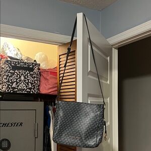 Michael Kors Black Patterned Crossbody Bag